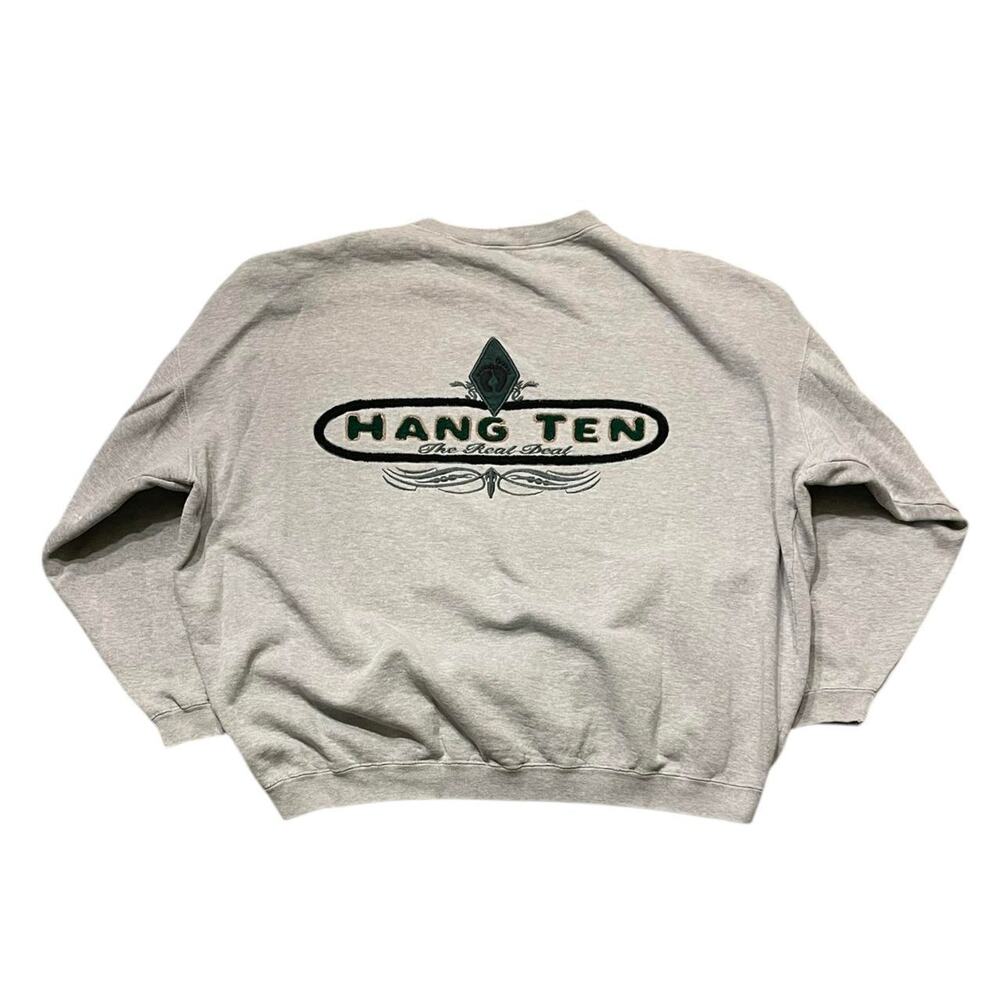 VTG 80s 90s Hang Ten surf skate beach crewneck sweatshirt XL